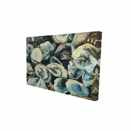 FONDO 20 x 30 in. Oyster Shells-Print on Canvas FO2790019